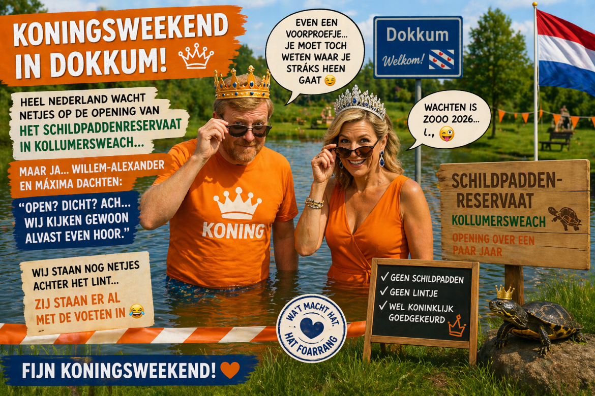 🇳🇱👑 Koningsweekend: Dokkum krijgt alvast koninklijk bezoek 🐢
